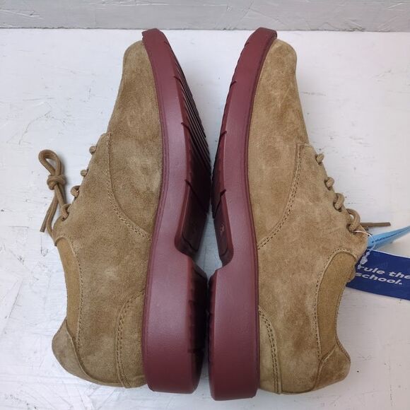 NEW Stride Rite Sz 4W Big Kid Murphy Brown Suede Leather Loafer Memory Foam Lite - Picture 5 of 10